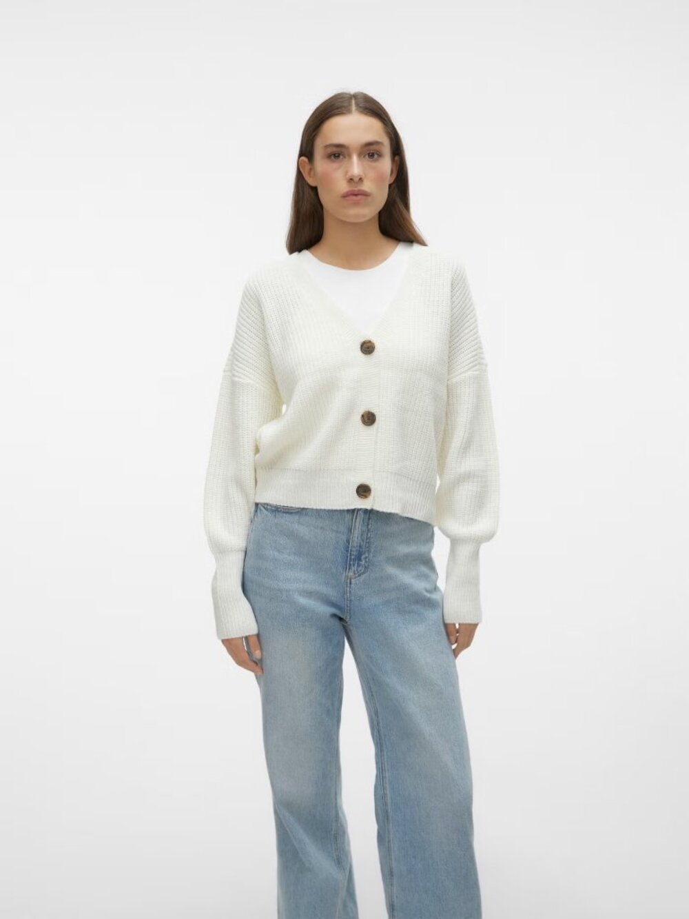 Vero Moda White Knit Cardigan, Size S - Picture 7 of 7